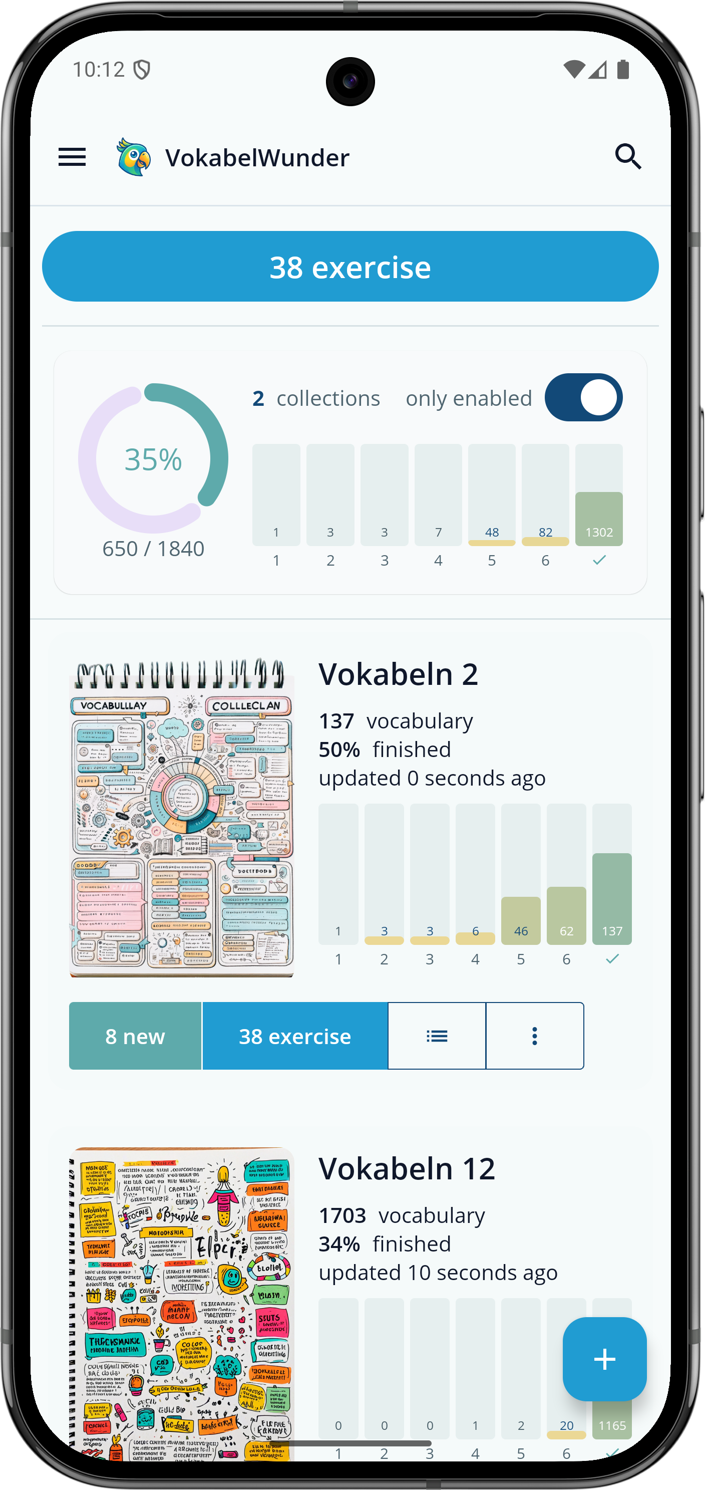 VokabelWunder Android Screenshot